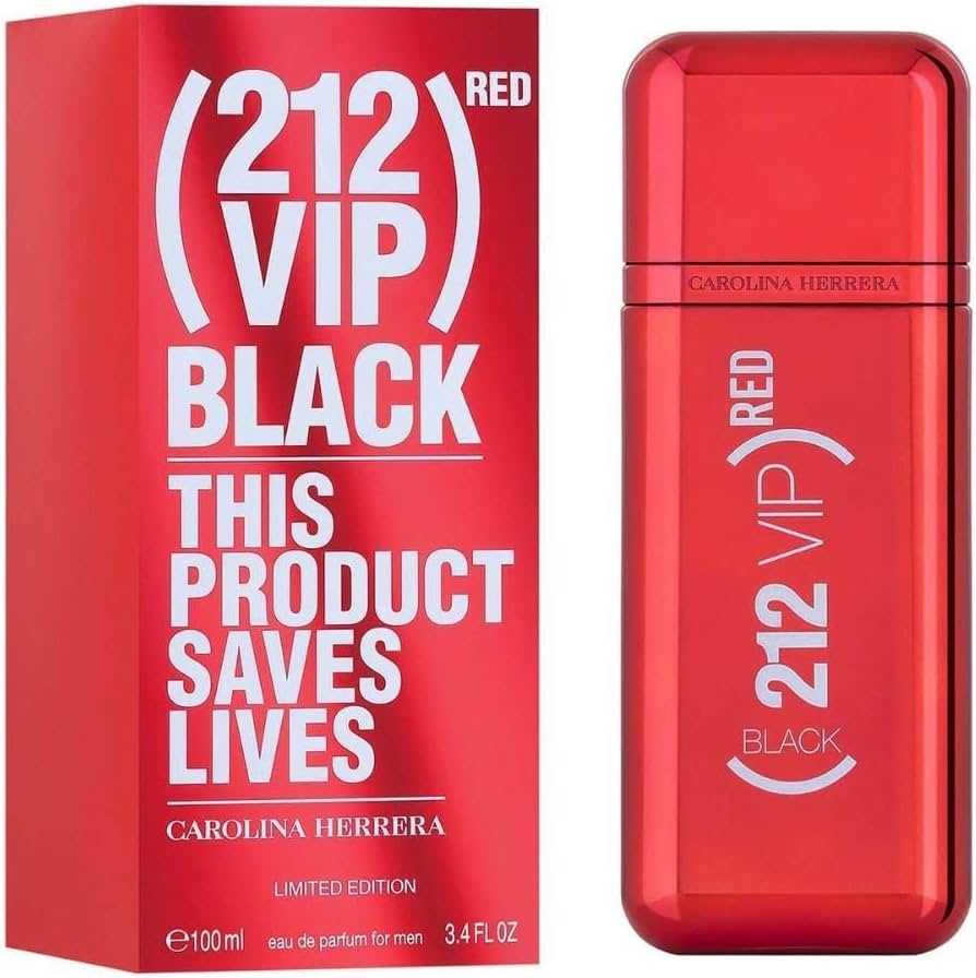 (212 VIP)Red Black This Product Saves Lives M EDP SP 100ML